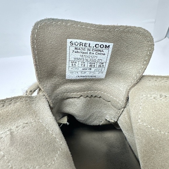 Sorel Evie Wedge Heel Ankle Booties Women's Size 9.5 Suede Waterproof - Picture 6 of 11